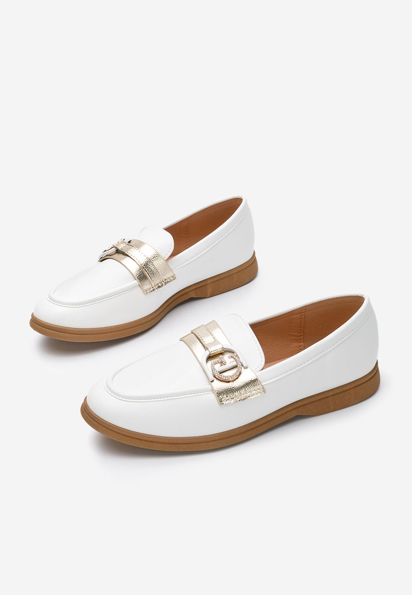 Loafers γυναικεια Garina λευκά