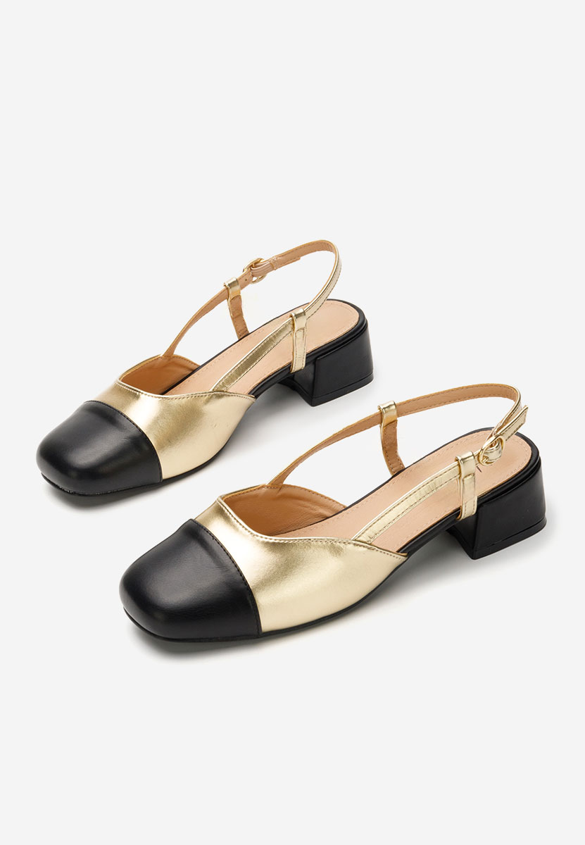 Γόβες slingback Arika χρυσο