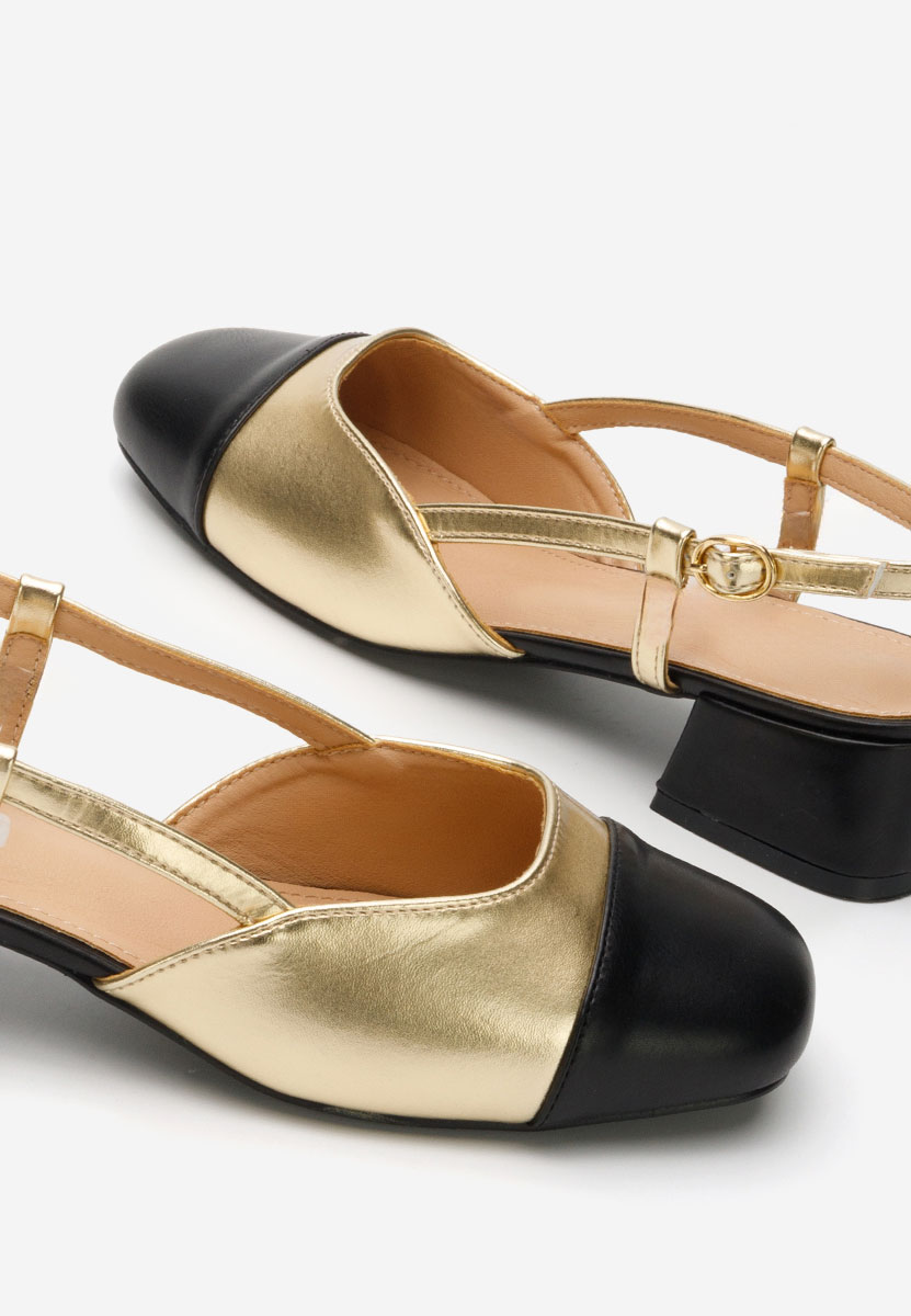 Γόβες slingback Arika χρυσο