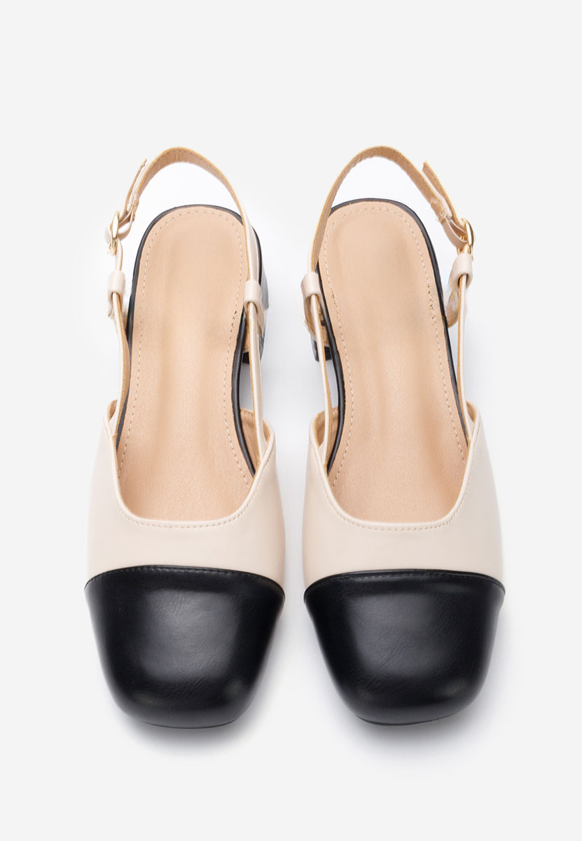 Γόβες slingback Arika μπεζ