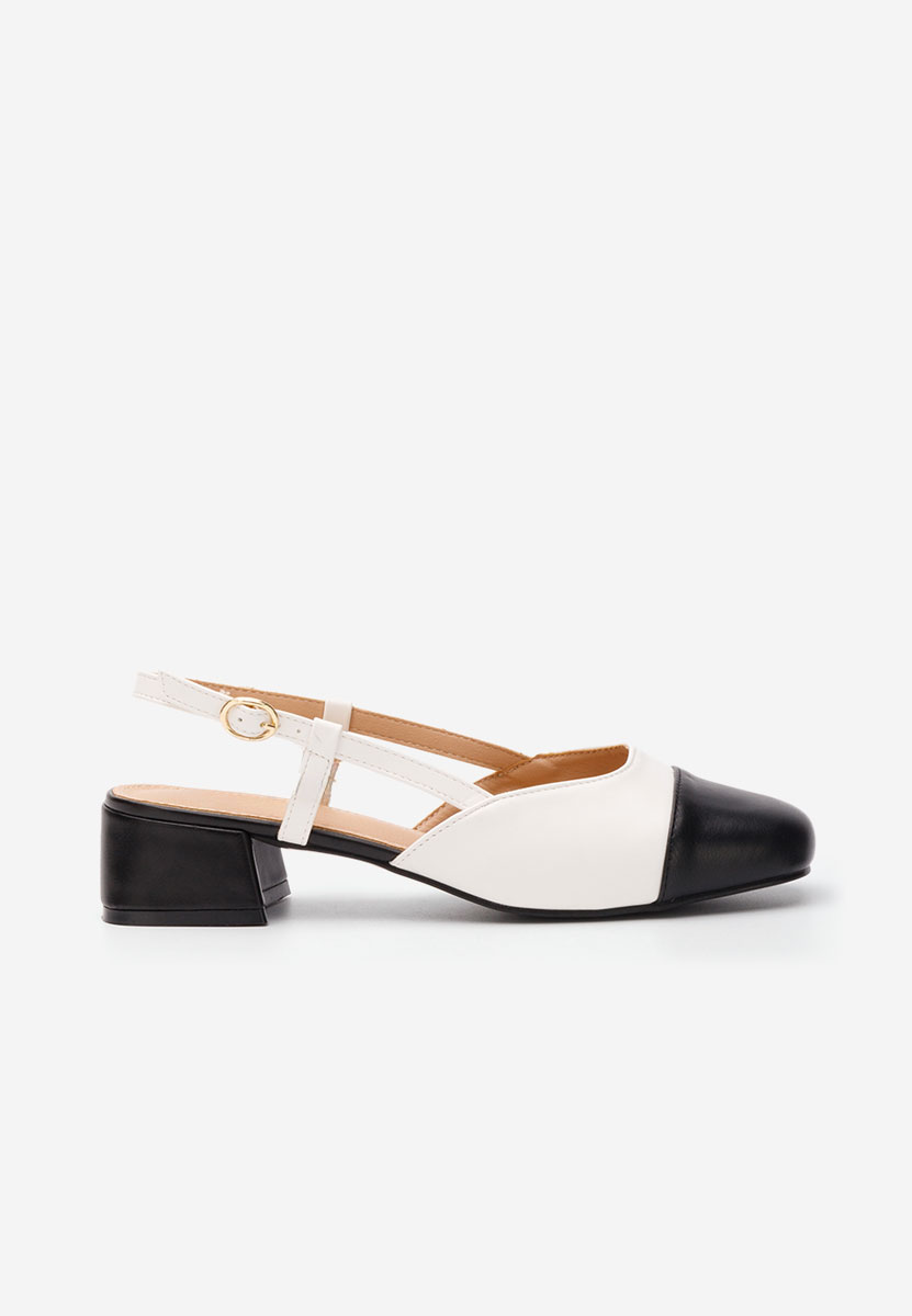 Γόβες slingback Arika λευκά