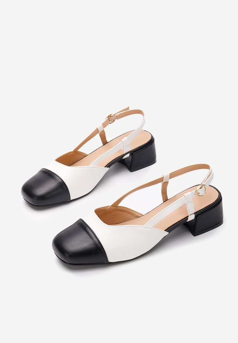 Γόβες slingback Arika λευκά