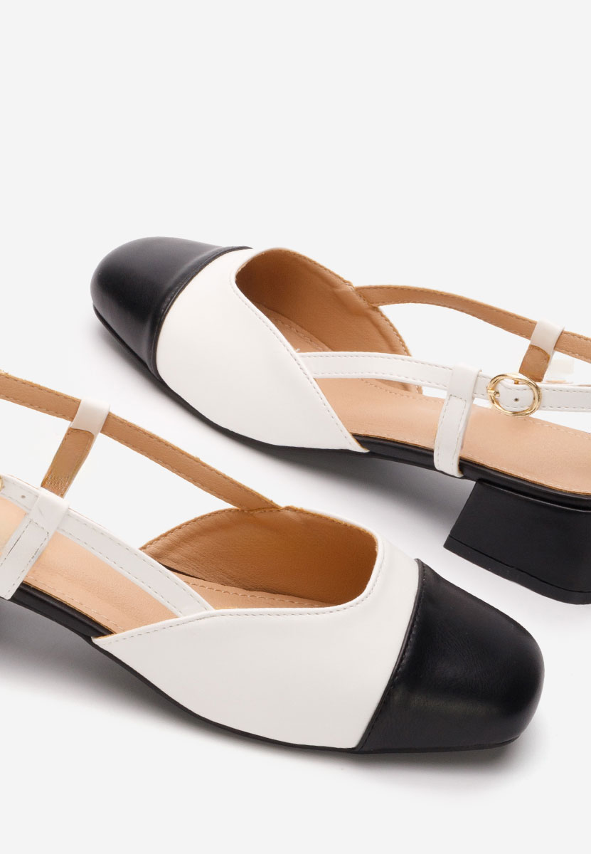 Γόβες slingback Arika λευκά