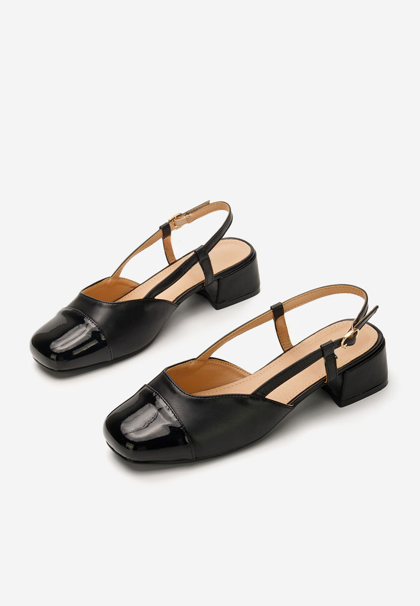 Γόβες slingback Arika μαύρα