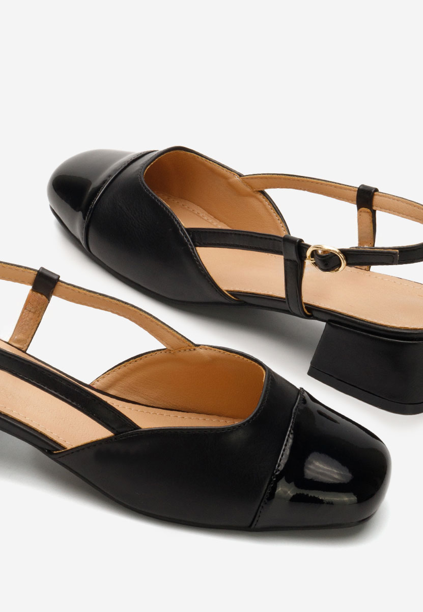 Γόβες slingback Arika μαύρα
