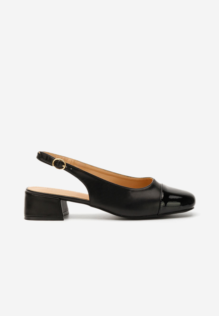Γόβες slingback Charissa μαύρα