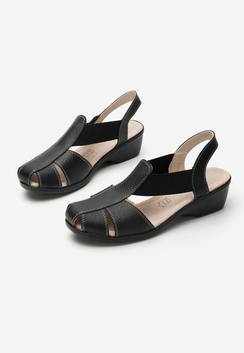 γυναικεια πεδιλα με χαμηλο τακουνι Melona V4 Μαύρα