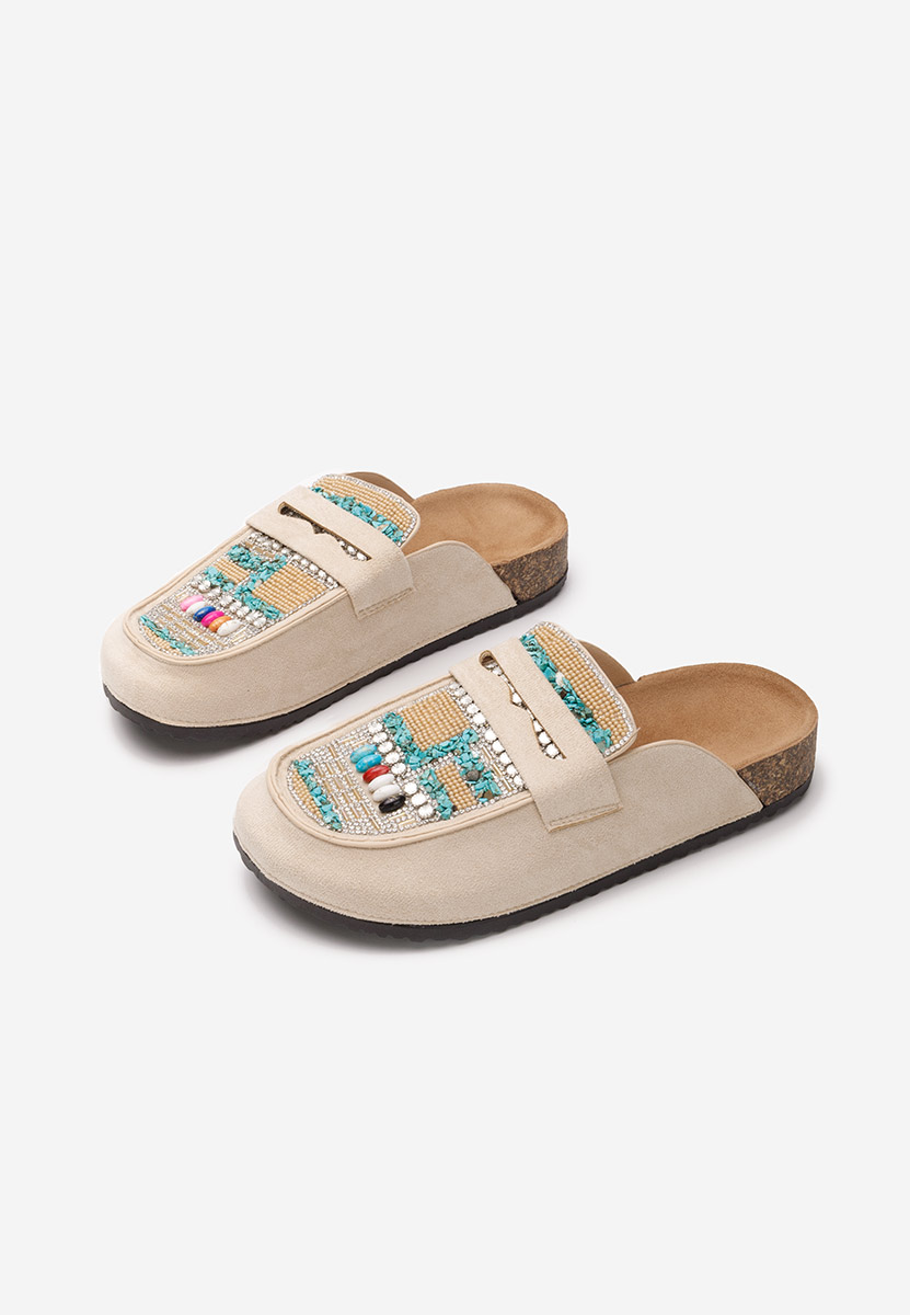 Mules γυναικεια Marlie μπεζ