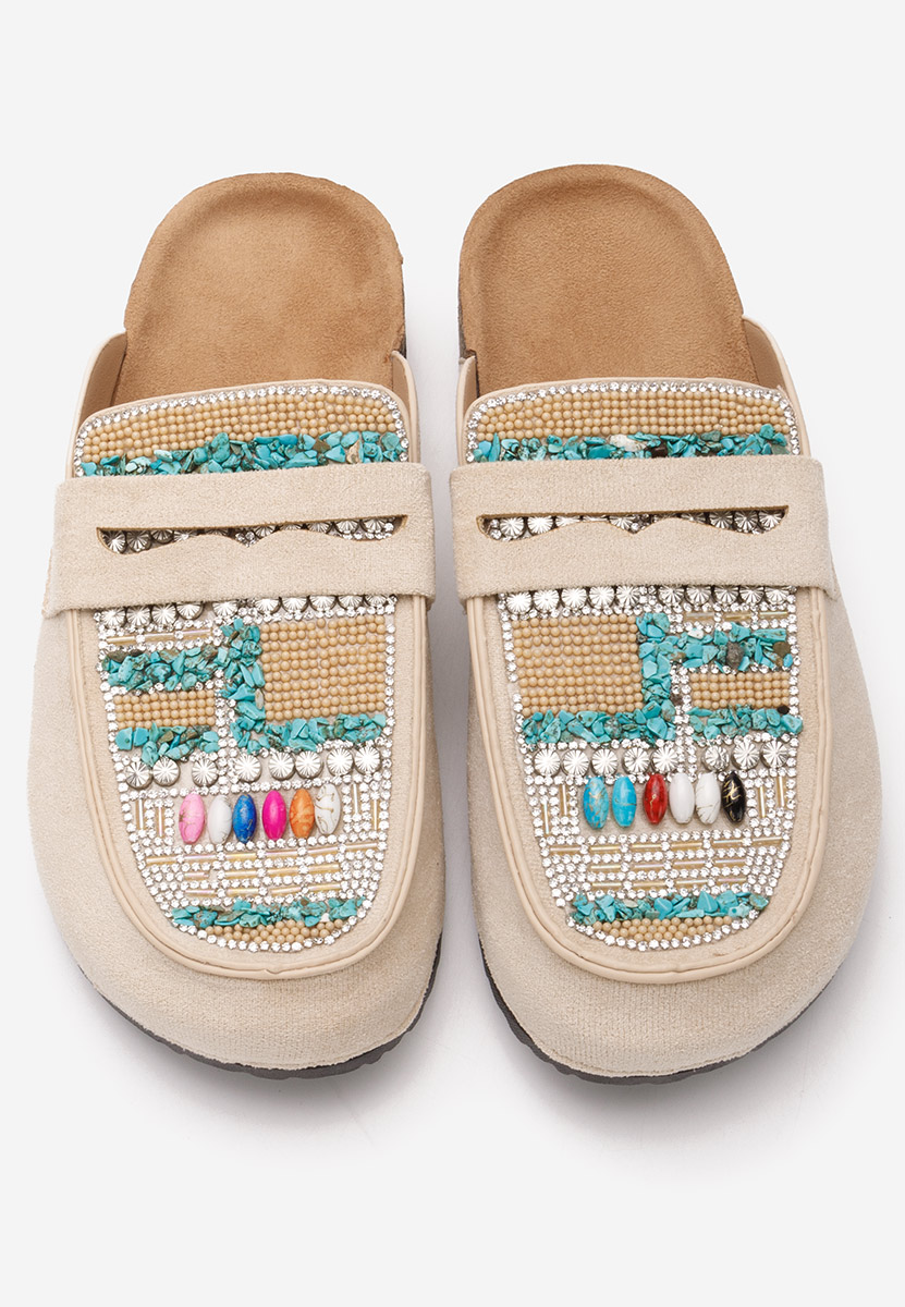 Mules γυναικεια Marlie μπεζ