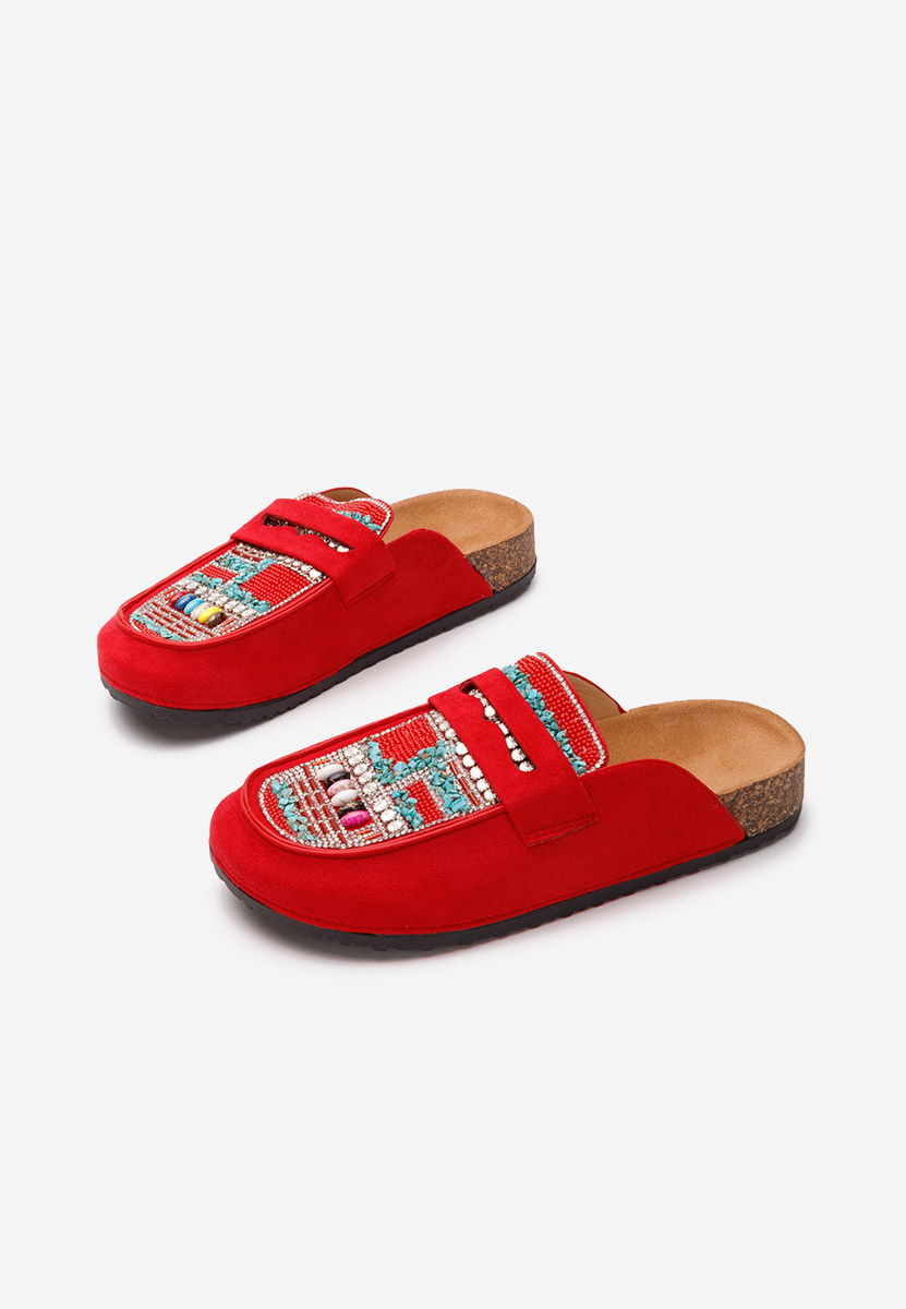 Mules γυναικεια Marlie κοκκινο