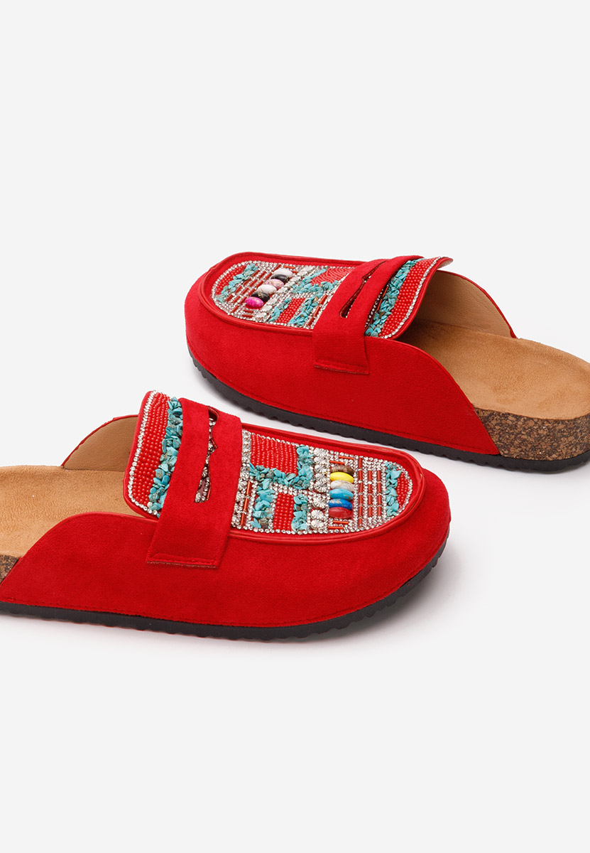 Mules γυναικεια Marlie κοκκινο