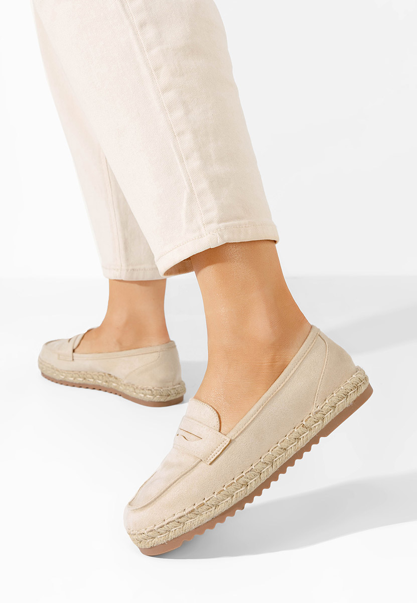 Μοκασίνια γυναικεια Elanore μπεζ