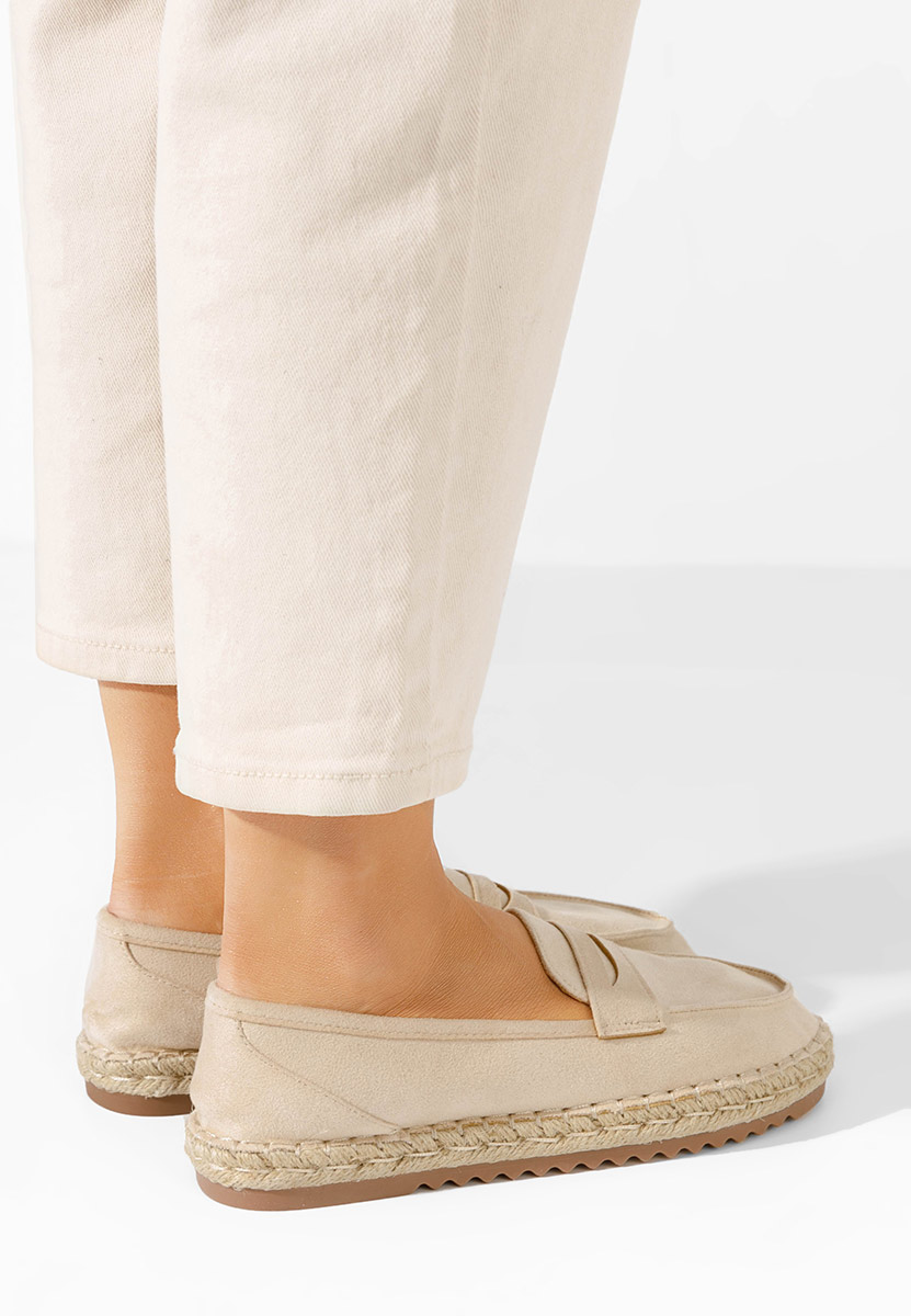 Μοκασίνια γυναικεια Elanore μπεζ