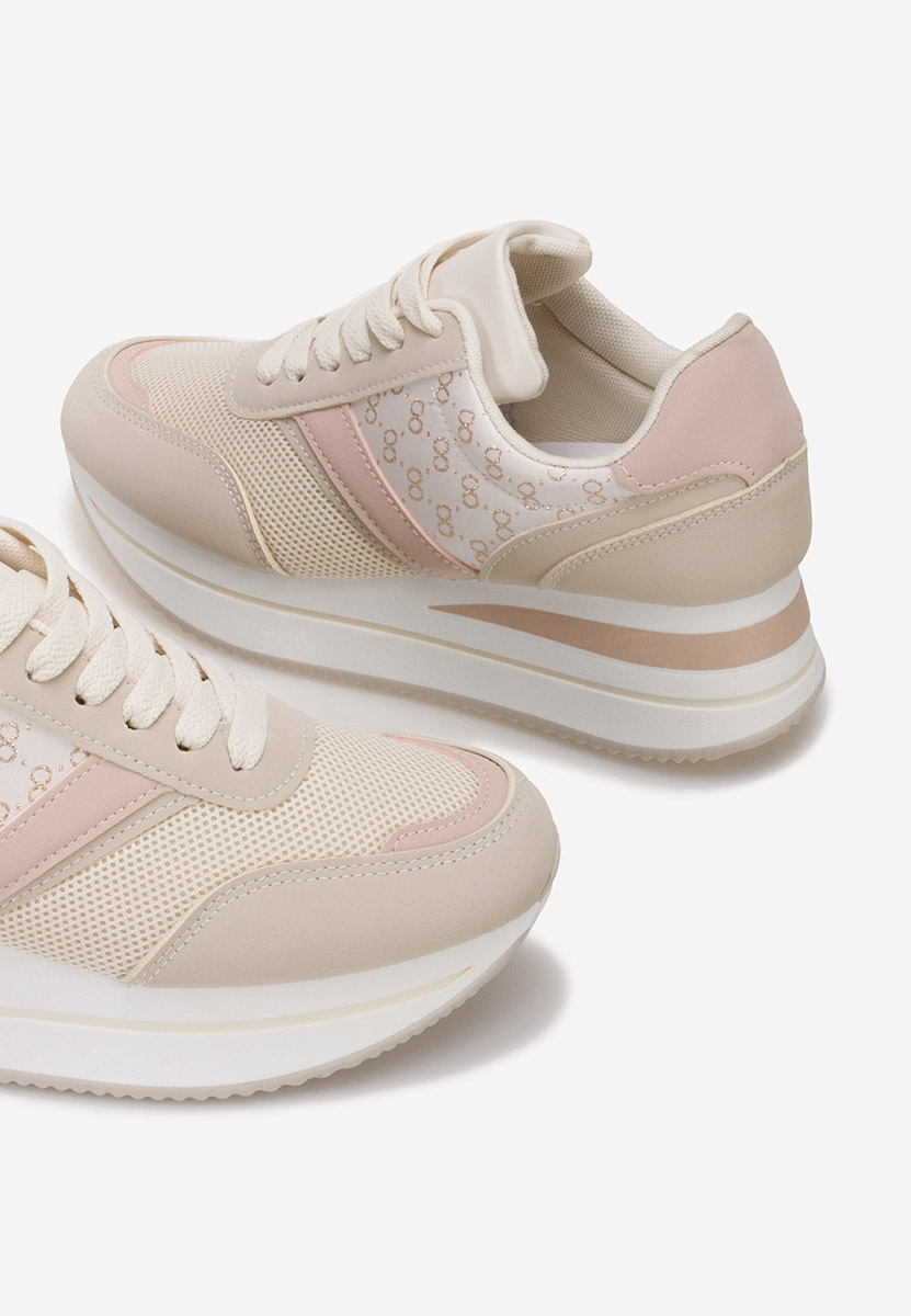 Sneakers με πλατφόρμα Cameda μπεζ