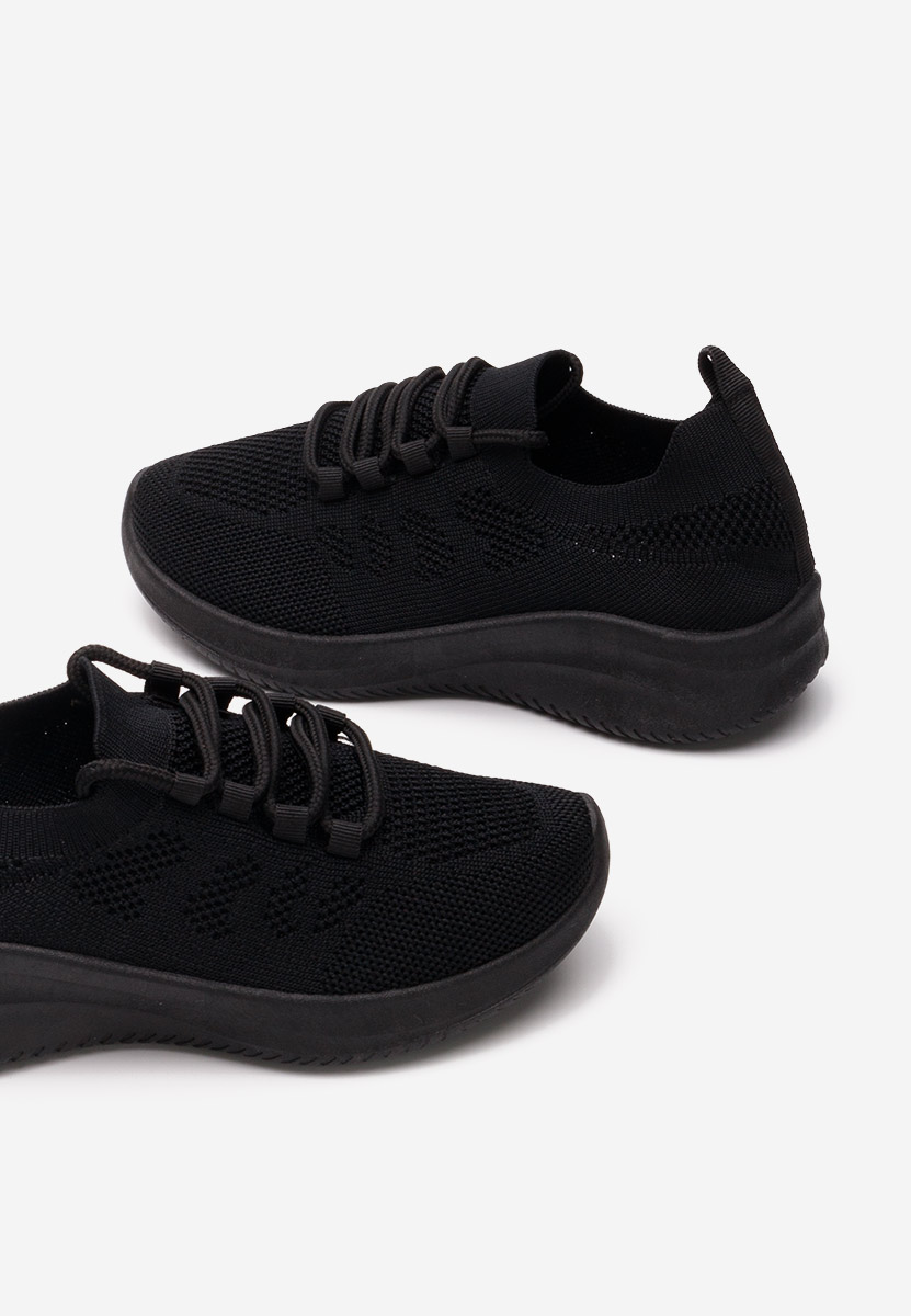 Παιδικά μποτάκια sneakers Varnika μαύρα