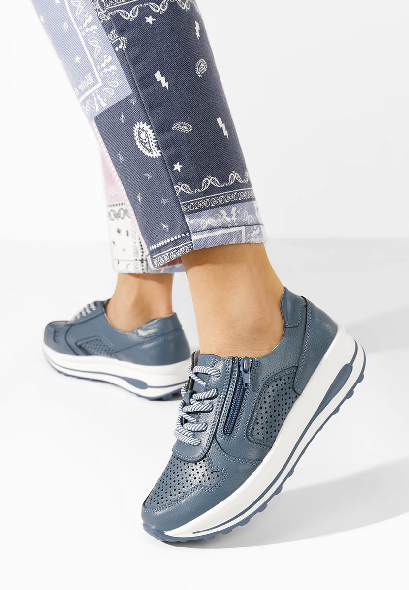 Sneakers γυναικεια δερματινα Cidra Γαλάζιο