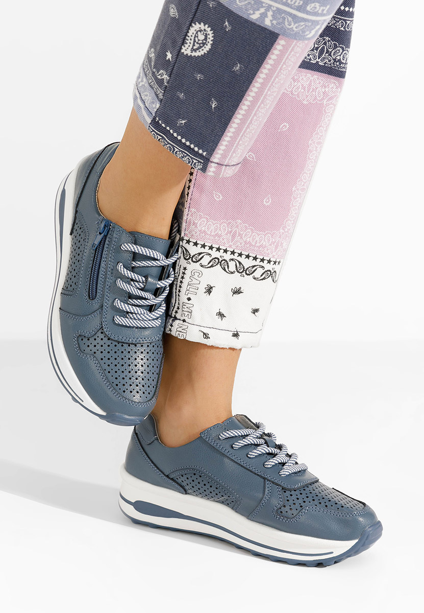 Sneakers γυναικεια δερματινα Cidra Γαλάζιο