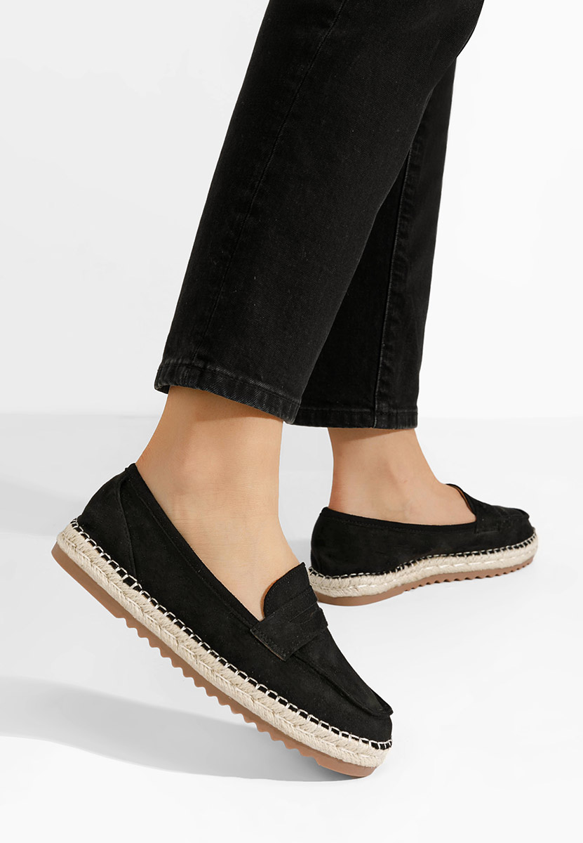 Μοκασίνια γυναικεια Elanore μαύρα