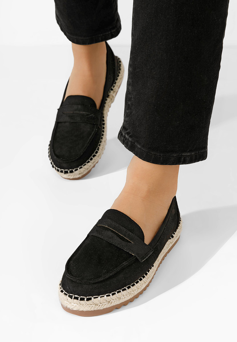 Μοκασίνια γυναικεια Elanore μαύρα