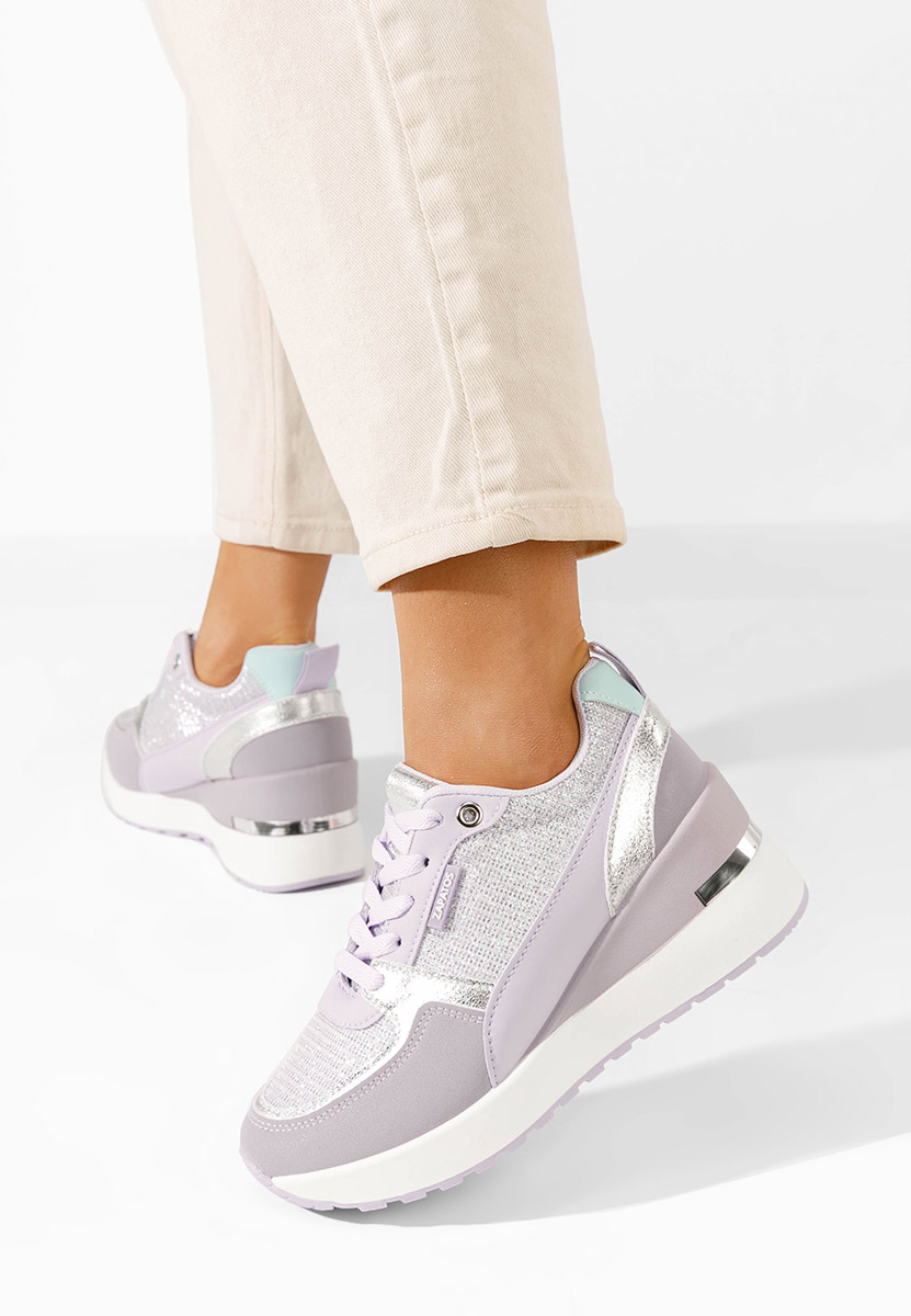 Sneakers με πλατφόρμα Zaneta λιλα
