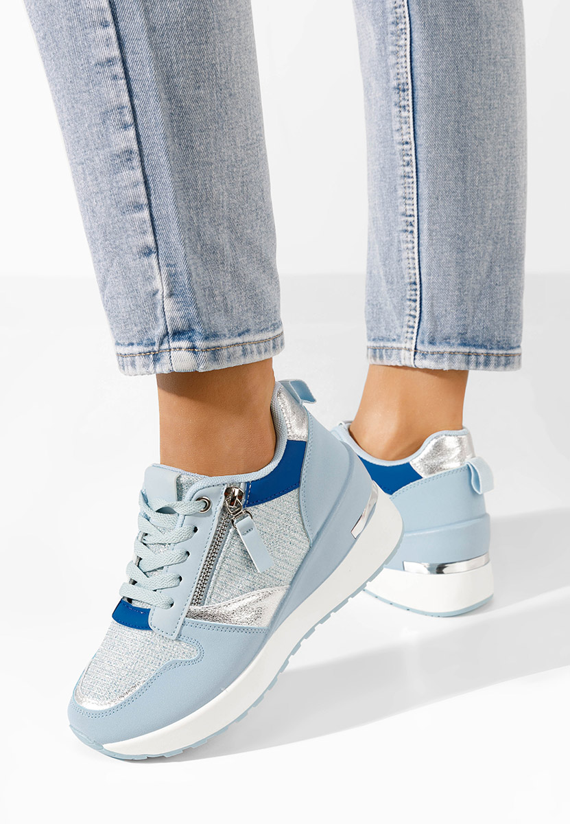 Sneakers με πλατφόρμα Zenna Γαλάζιο