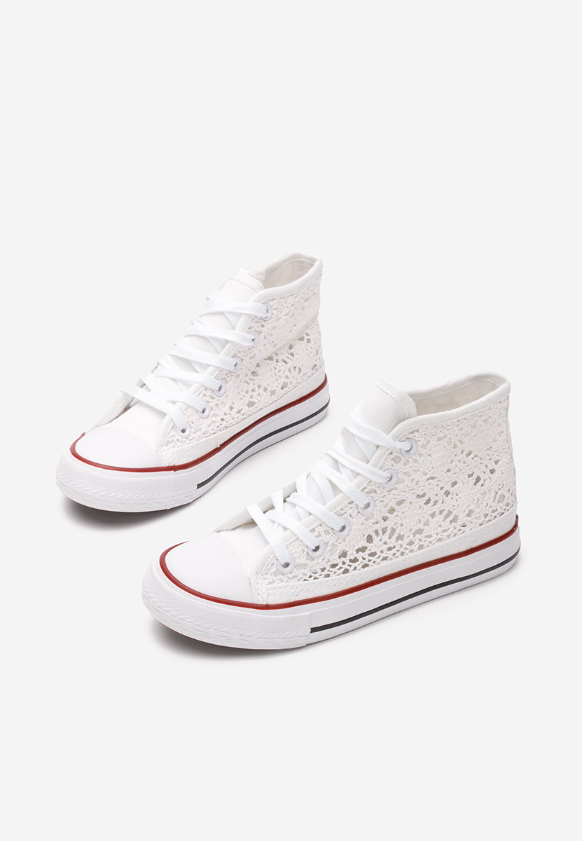 Κοριτσίστικα sneakers Miyana λευκά