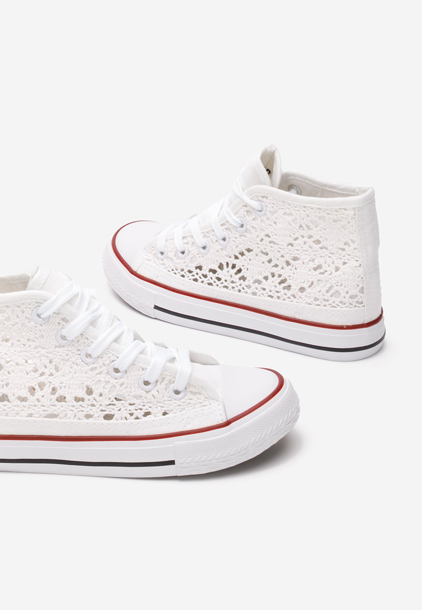 Κοριτσίστικα sneakers Miyana λευκά