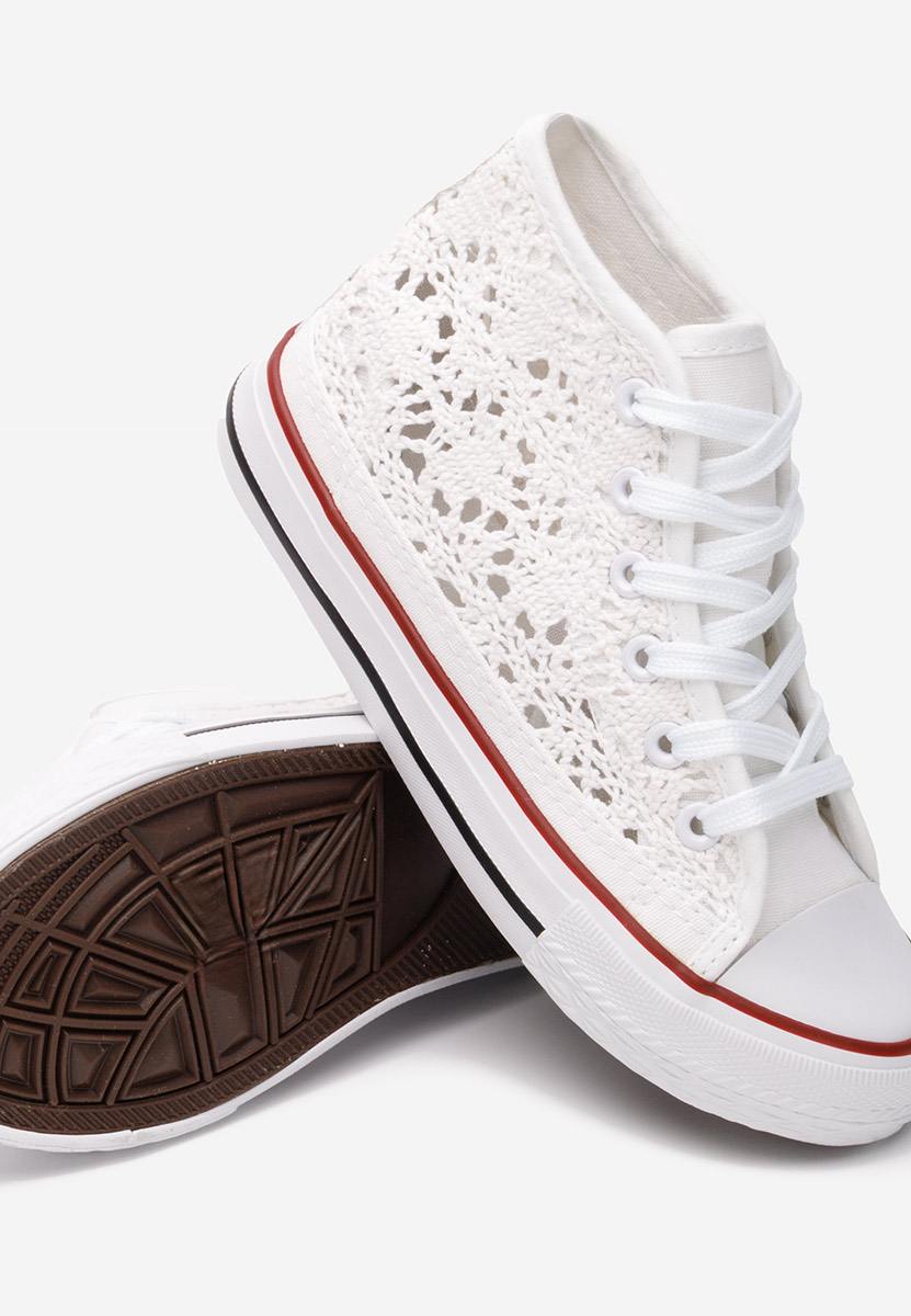 Κοριτσίστικα sneakers Miyana λευκά