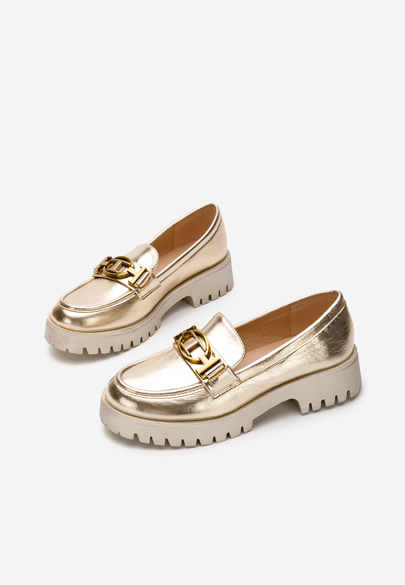 Loafers γυναικεια Thara χρυσο