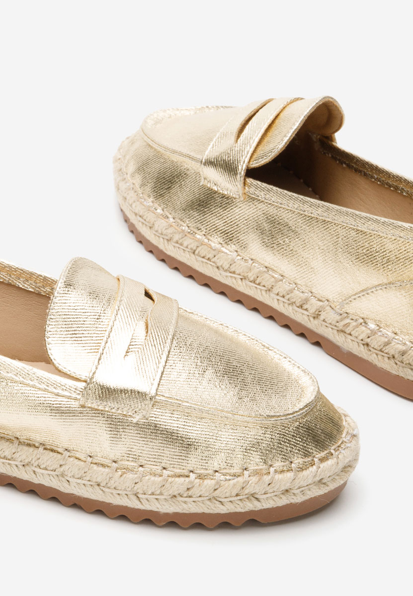 Μοκασίνια γυναικεια Elanore χρυσο