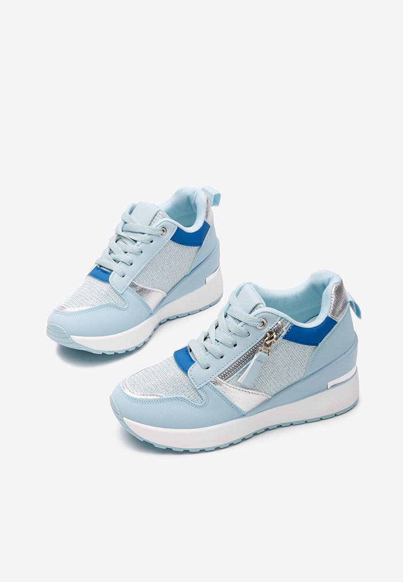 Sneakers με πλατφόρμα Zenna Γαλάζιο