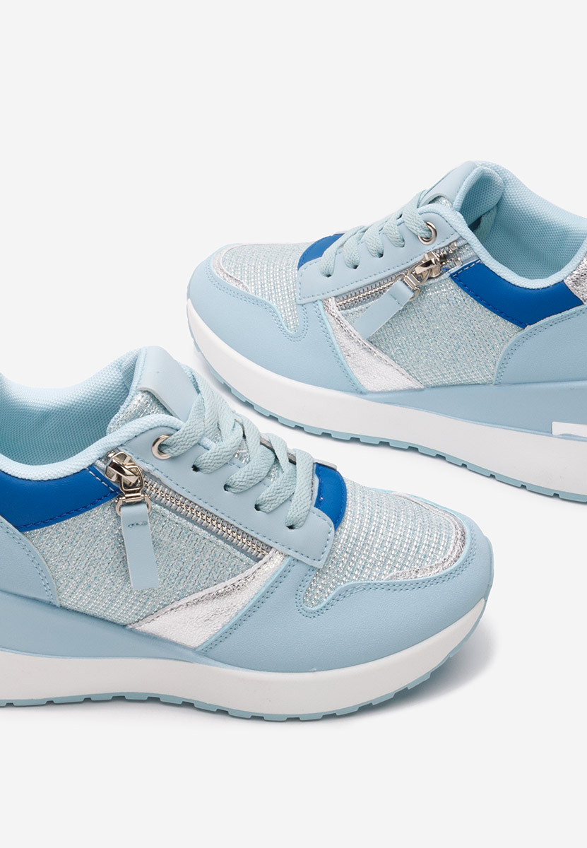 Sneakers με πλατφόρμα Zenna Γαλάζιο