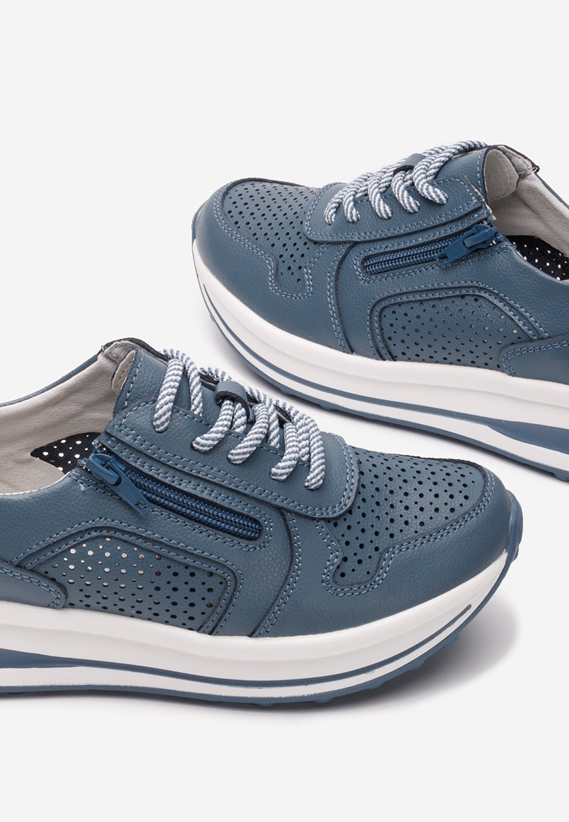Sneakers γυναικεια δερματινα Cidra Γαλάζιο