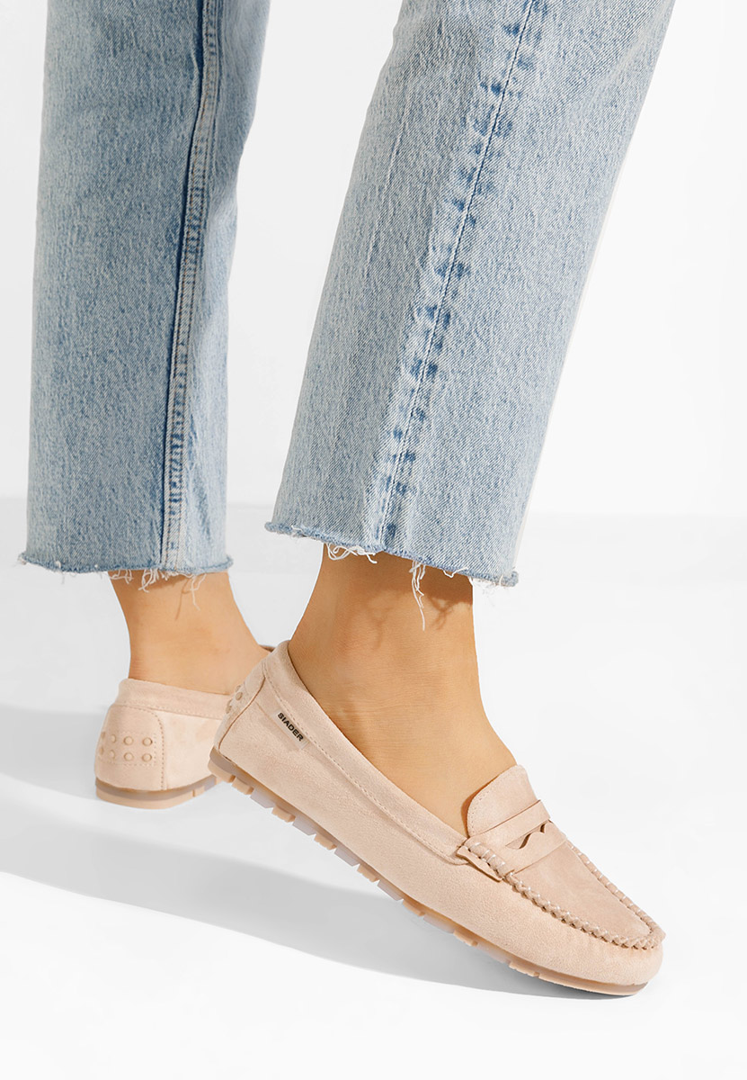 Μοκασίνια γυναικεια Luminia V2 μπεζ