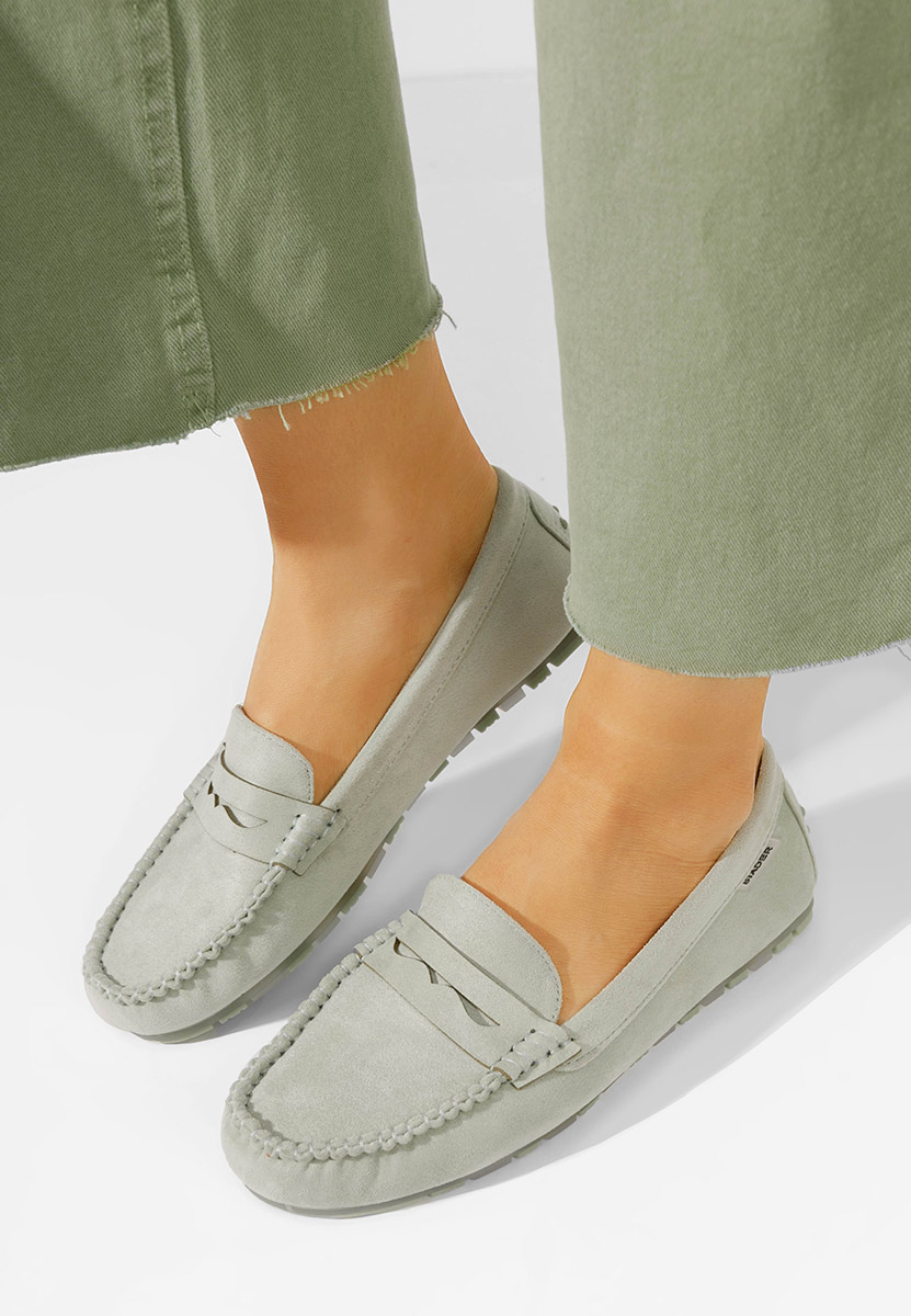 Μοκασίνια γυναικεια Luminia V2 πρασινα