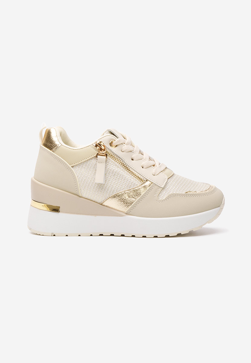 Sneakers με πλατφόρμα Zenna μπεζ