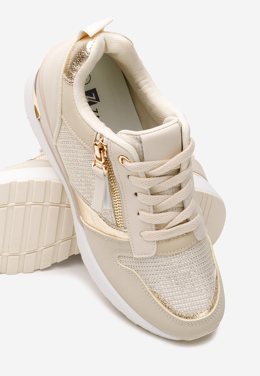 Sneakers με πλατφόρμα Zenna μπεζ