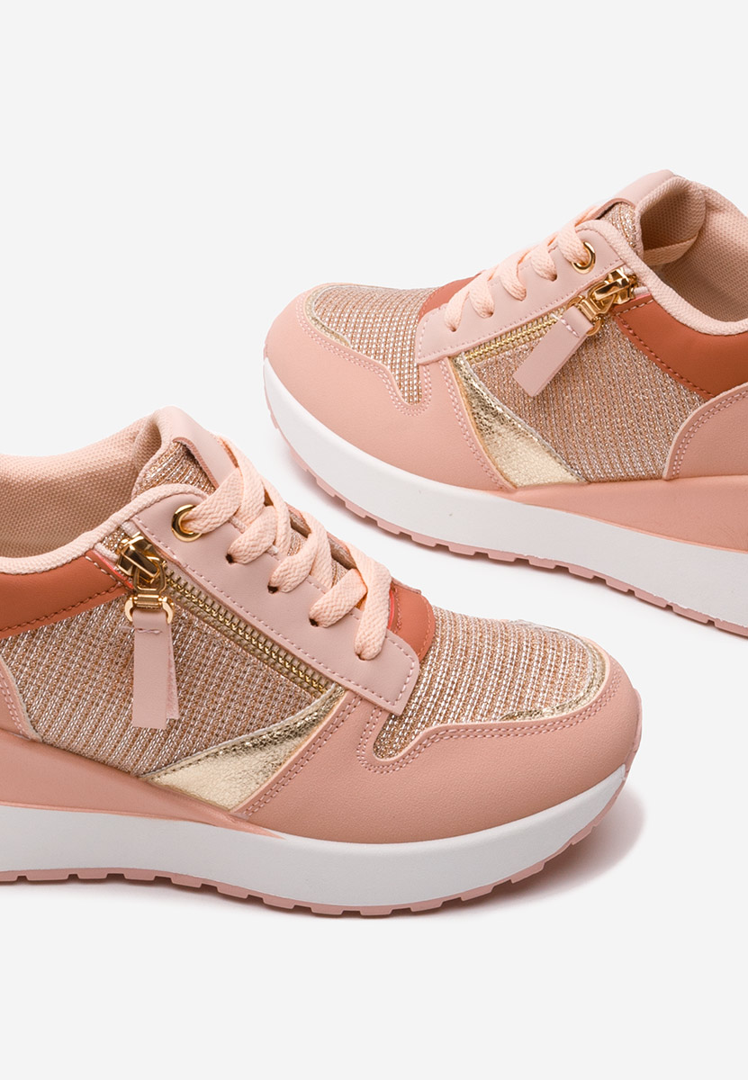 Sneakers με πλατφόρμα Zenna ροζ