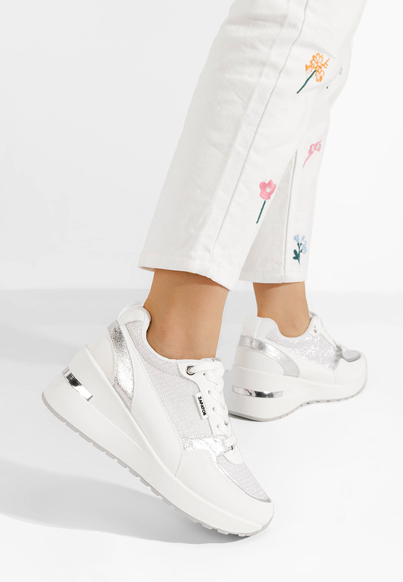 Sneakers με πλατφόρμα Zaneta λευκά