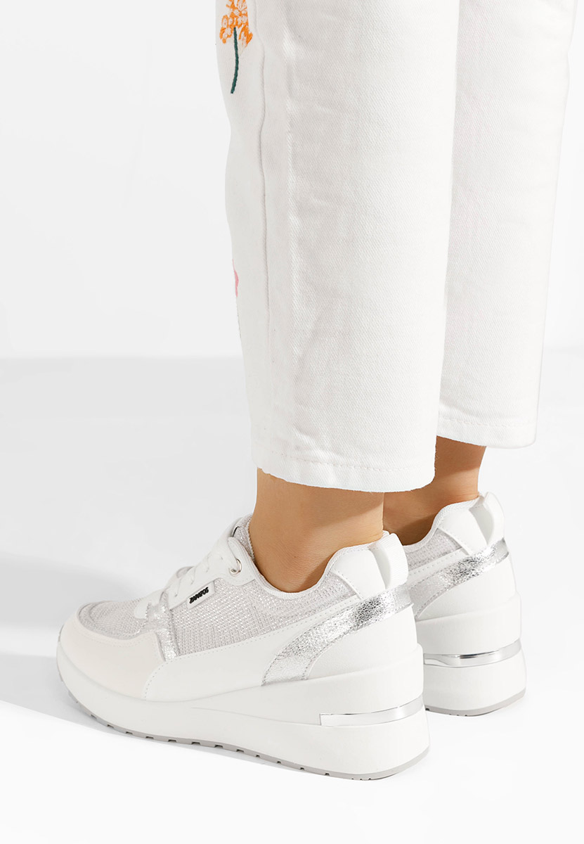 Sneakers με πλατφόρμα Zaneta λευκά