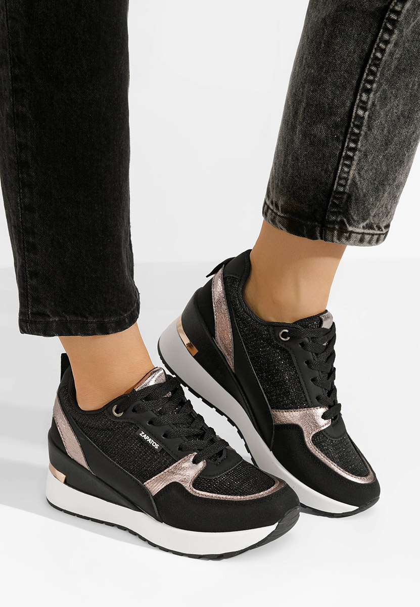Sneakers με πλατφόρμα Zaneta μαύρα