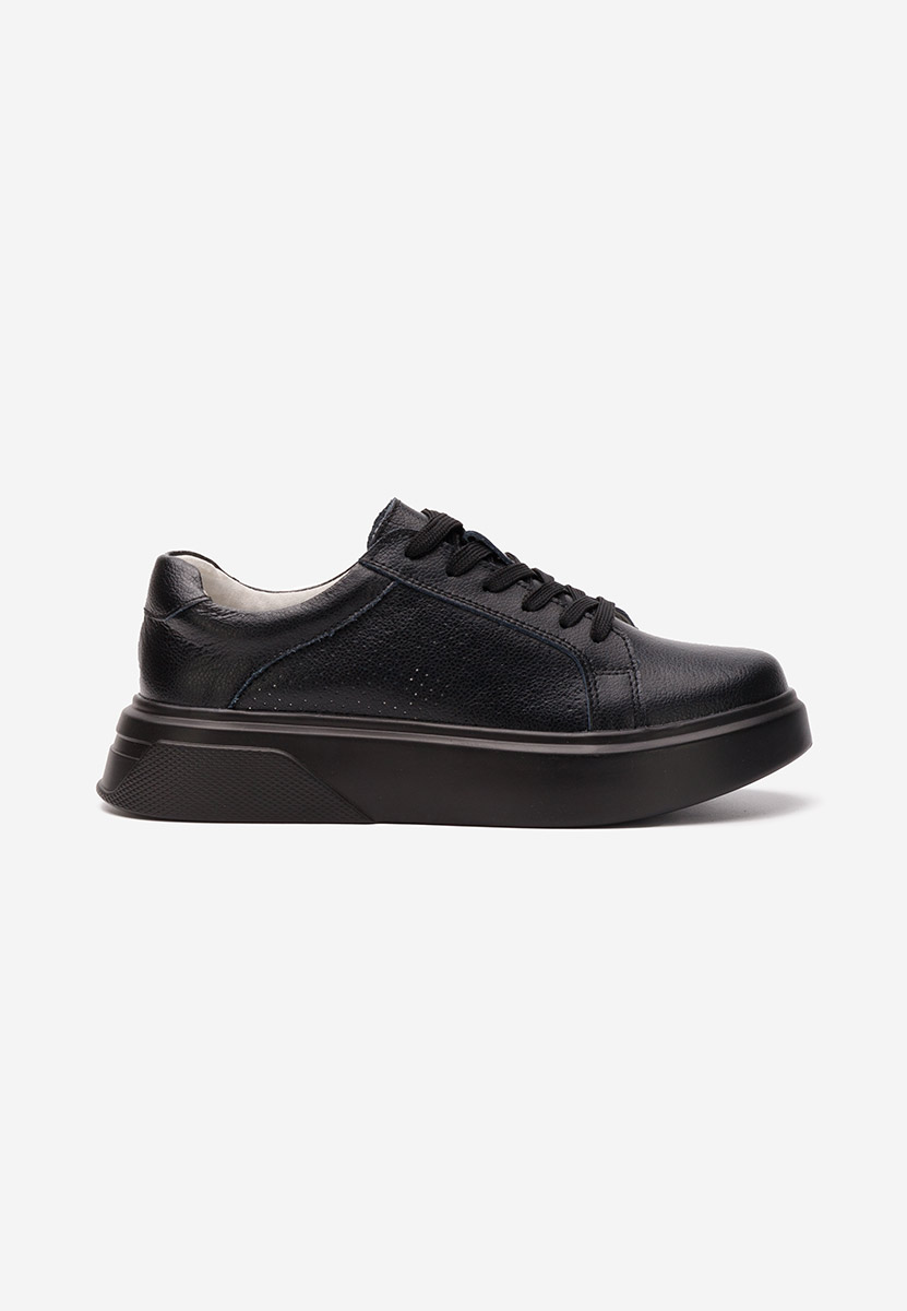 Sneakers γυναικεια δερματινα Jenina μαύρα