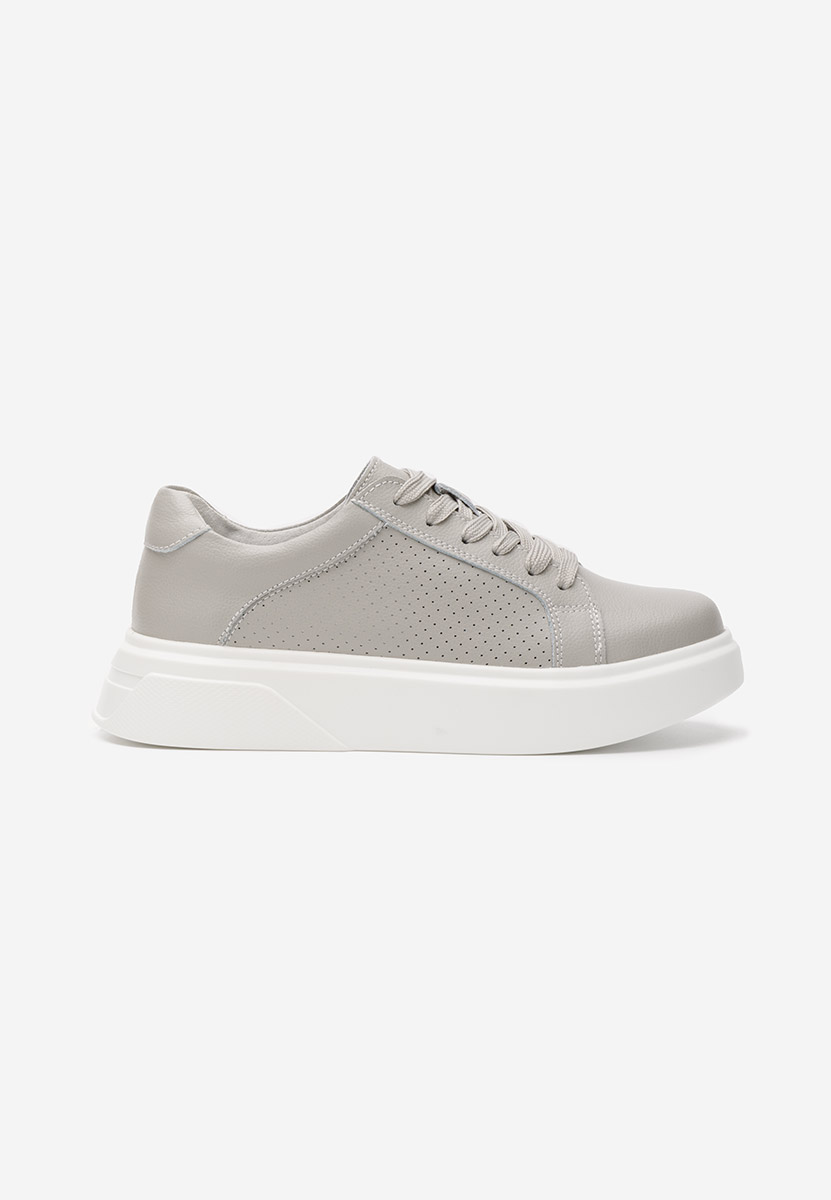 Sneakers γυναικεια δερματινα Jenina γκρι