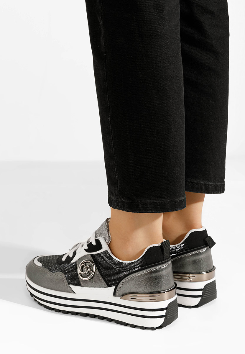 Sneakers με πλατφόρμα Lamisia γκρι