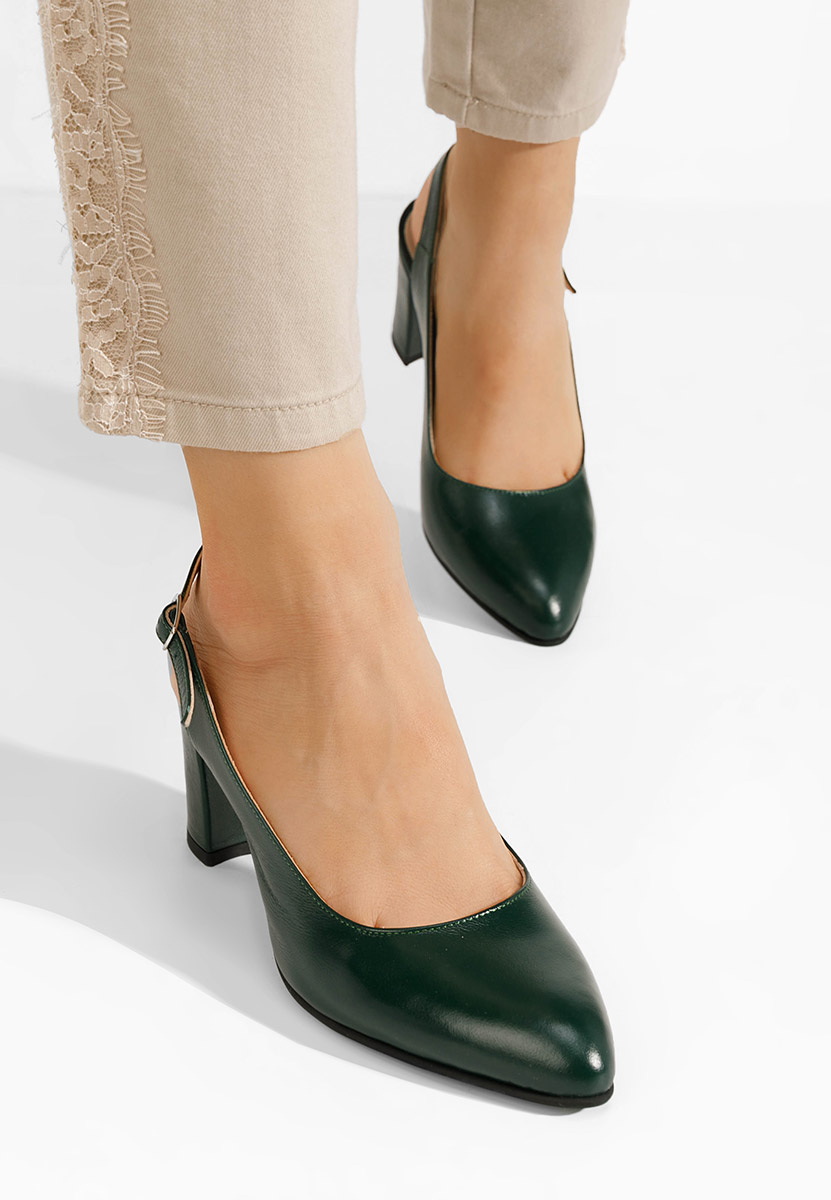 Γόβες slingback Corusa πρασινο