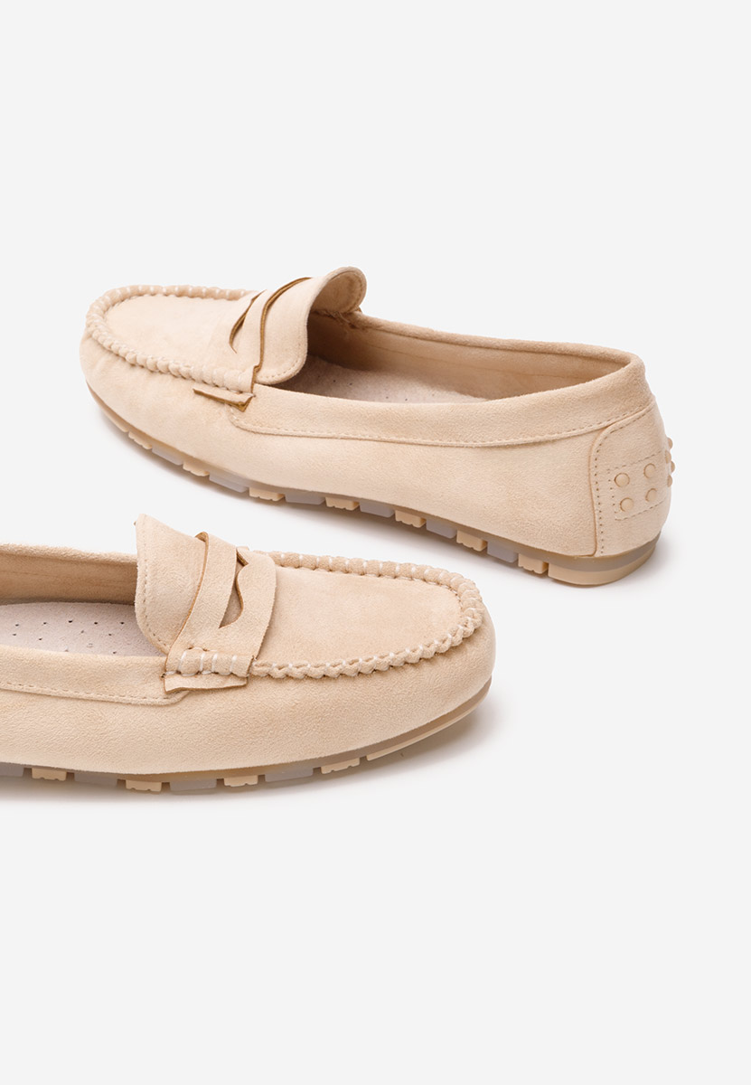 Μοκασίνια γυναικεια Luminia V2 μπεζ