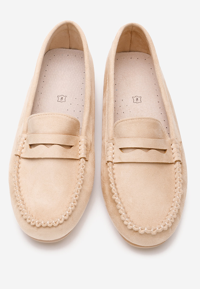 Μοκασίνια γυναικεια Luminia V2 μπεζ