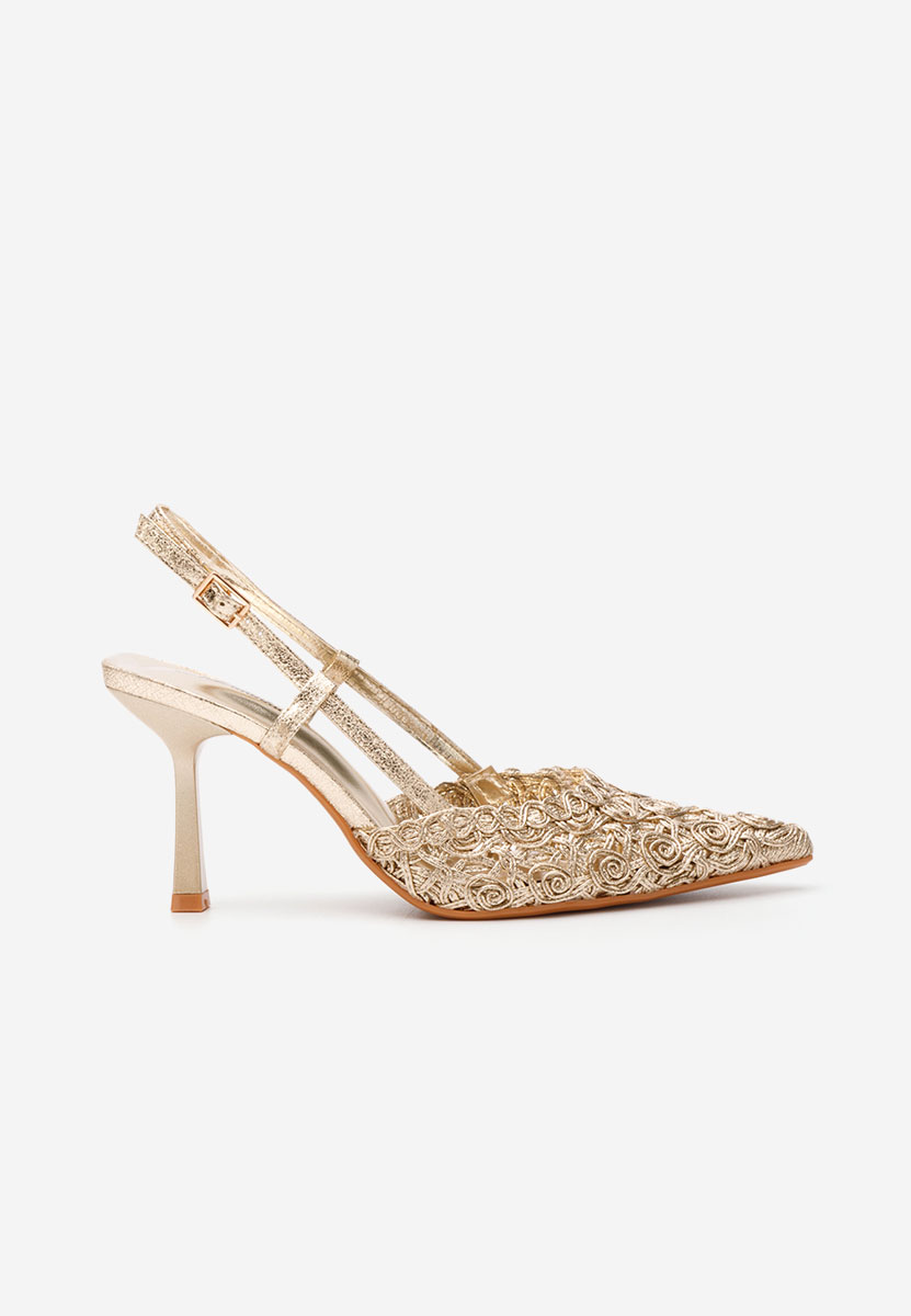 Γόβες slingback Azzie χρυσο