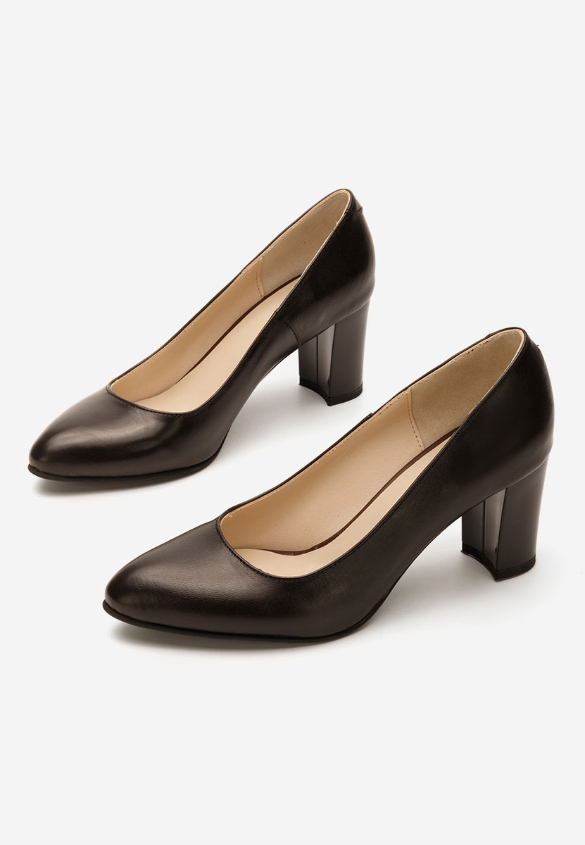 Δερμάτινα παπούτσια Consuelo καφε