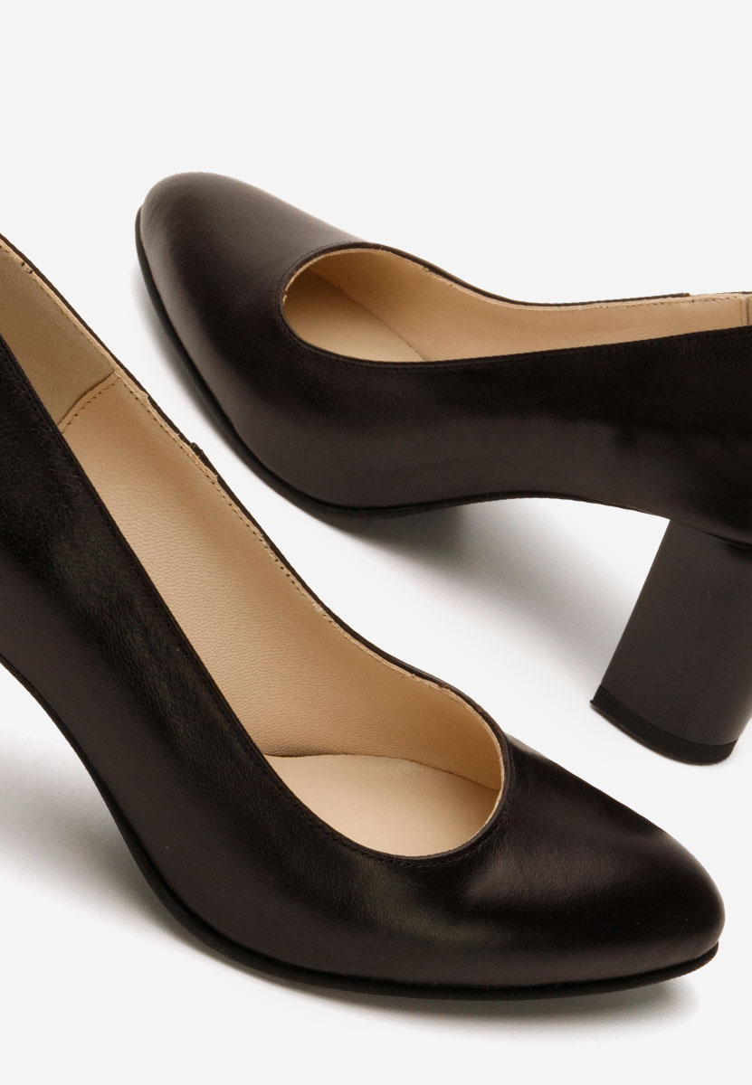 Δερμάτινα παπούτσια Consuelo καφε